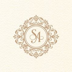 an elegant monogram logo with the letter s