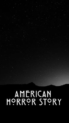 the american horror story poster with an image of a man standing on top of a hill