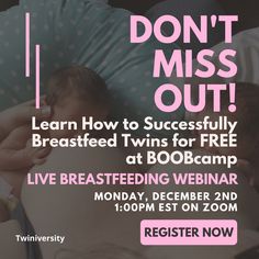 a flyer for the breastfeeding webinar