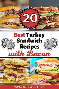 the best turkey sandwich recipes with bacon