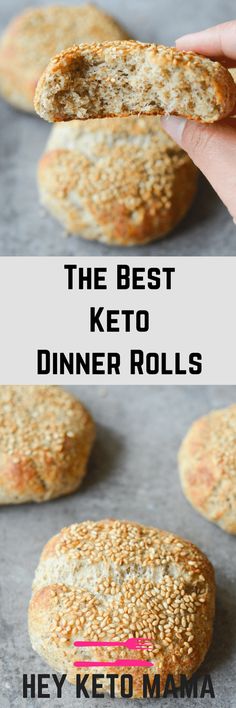 the best keto dinner rolls they've ever made and are ready to eat