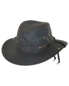 River Guide | Oilskin Hats by Outback Trading Company Adjustable Waterproof Short Brim Hat, Adjustable Waterproof Brimmed Hats, Waterproof Flat Brim Hat With Adjustable Fit, Waterproof Adjustable Flat Brim Hats, Adjustable Waterproof Flat Brim Hat, Waterproof Brown Hats For Outdoor Activities, Waterproof Brown Hat For Outdoor, Waterproof Brown Hat For Outdoor Activities, Adjustable Country Hat Bands For Outdoor Activities