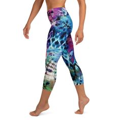 These yoga capri leggings with a high, elastic waistband are the perfect choice for yoga, the gym, or simply a comfortable evening at home. * 82% polyester, 18% spandex * Mid-calf length * Very soft four-way stretch fabric * Comfortable high waistband * Flat seam and coverstitch Yoga Leggings With 4-way Stretch, Casual Yoga Leggings Hip-length, Casual Hip-length Activewear For Yoga, Casual High Stretch Capris For Yoga, High Stretch Casual Capris For Yoga, Athleisure Yoga Capris With 4-way Stretch, 4-way Stretch Yoga Capris Athleisure, 4-way Stretch Yoga Capris, Casual High Stretch Capri Yoga Pants