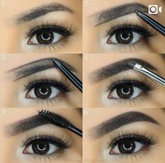 How To Do Eyebrows, Bentuk Alis, Eyebrow Makeup Tutorial, Mekap Mata, Black Eyebrows, Guys Eyebrows, How To Grow Eyebrows, Eyebrow Makeup Tips, How To Draw Eyebrows