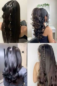 Hair Quinceanera, Κούρεμα Bob, Latina Hair, Hairstyle Examples, Hair Inspiration Long, Quinceanera Hairstyles, Quince Hairstyles, Hairstyles For Layered Hair, Caramel Highlights