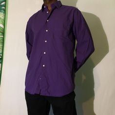 Verse Collegioni Purple Dress Shirt Mens Purple Outfit, Purple Mens Dress Shirt, Formal Dresses For Men, Purple Dress Shirt, Semi Formal Dress, Purple Outfits, Purple Shirt