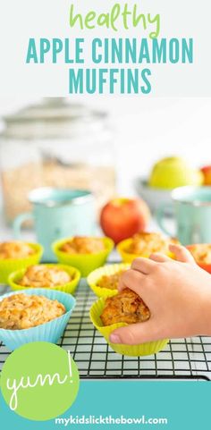 Healthy Easy cinnamon spiced apple muffins, made with applesauce, and oatmeal a dairy free egg free vegan recipe also great for toddlers #muffins #healthyrecipe #muffinrecipe #vegan #babyledweaning #kidsfood Muffins Made With Applesauce, Easy Healthy Muffins, Healthy Apple Cinnamon Muffins, Applesauce Recipes, Apple Muffins Healthy, Homemade Mozzarella Sticks, Healthy Muffin, Apple Cinnamon Muffins, Cinnamon Muffins