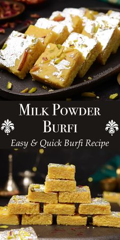 the recipe for milk powdered burfi is easy and quick to make