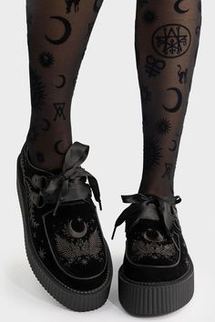 In A Phase Creepers | Killstar Creepers Shoes Outfit, Gremlin Core, Higher Being, Alt Shoes, Platform Creepers, Goth Shoes, Creepers Shoes