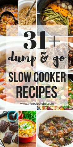 31 dump and go slow cooker recipes