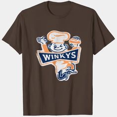 WINKYS Burger Logo T-Shirts verkauft von CustomStylez 50% OFF | SKU 16086378 Printerval Etsy Finds, Custom Shirts, Cool Designs, Give It To Me, Graphic Tees