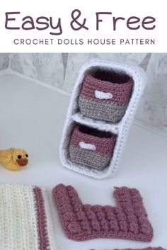 crochet doll's house pattern for easy and free