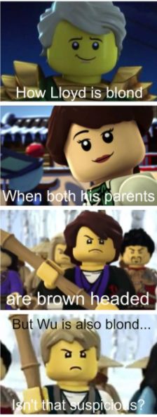 the lego movie is shown in three different languages, including one with an angry look on his