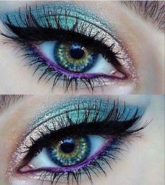 Make Up Kits, Mermaid Eyes, Long Eyelashes, Beauty Make-up, Eye Makeup Designs, Mermaid Makeup