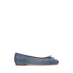 This version of Lauren Ralph Lauren’s Jayna flat is crafted with washed denim for a vintage-inspired look. It features a delicate bow with “LRL”-engraved cord ends and a polished “LRL” metal logo at the heel for a signature finish. Denim Flats, Cord Ends, Washed Denim, Metal Logo, Metallic Logo, Denim Wash, Lauren Ralph Lauren, Vintage Inspired, Ralph Lauren