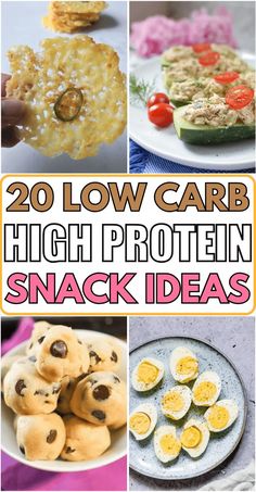 20 low carb high protein snack ideas that are perfect for lunches and desserts