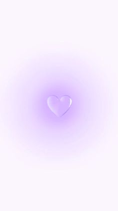 a white heart on a light purple background