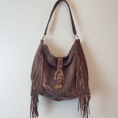 Beautiful Bone Handbag, Snake Skin, Emboss, Embossed Leather, Bag Lady, Handbags, Shoulder Bag, Women Shopping, Leather