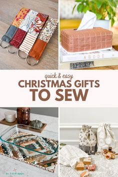 christmas gifts to sew and how to make them