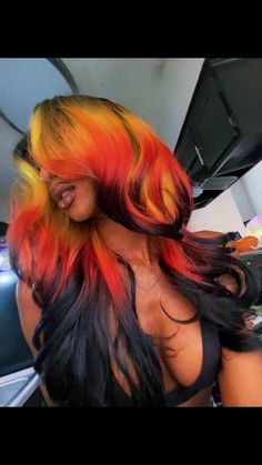 TikTok · 👩🏽‍❤️‍💋‍👩🏾 Pink Wig, Pretty Hair Color, Have Inspiration, Hair Ponytail Styles, Colorful Hair, Front Lace Wigs Human Hair