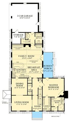 the first floor plan for this home