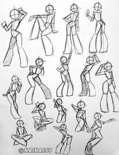 Anime Poses Reference Sketch, How To Draw Running, Simple Body Base Drawing, How To Draw Bodies Poses, Body Positions Drawing Pose Reference, Drawing Tips Poses, Sketchbook Ideas Tutorials, Random Poses Drawing, Character Design Base Pose Reference