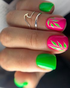 22 Summer Color Nails 2024: Bright, Cute Designs for the Season Summer Nails Bright Colors, Summer Color Nails, Jamaica Nails, Nail Dipping Powder Colors, Airbrush Nail Art, Fun Summer Nails, Acrylic Ideas, Gray Art, Summer Gel Nails