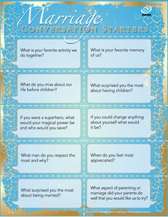 Marriage Conversation Starters Family Conversation Starters, Improving Relationships, Marriage Thoughts, Anniversary Games, Couples Journal, Marriage Retreats, Affair Recovery, Christian Couples, Romantic Ideas