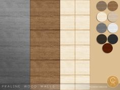 wood and tile textures for photoshopped with the text praline wood walls