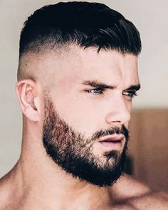 Beard Fashion, High And Tight Haircut, Military Haircut, Beard Styles Short, Hairstyle Men, Beard Hairstyle