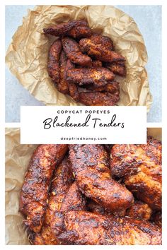 two pictures showing different types of barbecue tenders