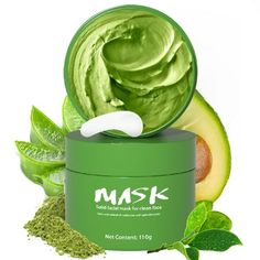 Green Tea Oil Control Cleaning Facial Mask Mud Film Apply Wash Free Solid Facial Mask Moisturizing Facial Mask Features: Powerful Penetrating Mask Blackheads, whiteheads, pores Removes blackheads,, deep cleansing the face Removes stubborn stains, shrink pores, improve rough skin Feel cool and soothing when using this product Product Description: Natural ingredients-Green tea solid cleanser contains green tea extract, which can effectively clean skin pores, deeply clean skin dirt, adjust skin wat Green Tea Oil, Turmeric Vitamins, Green Tea Face, Hydrating Face Mask, Green Tea Mask, Cleansing Mask, Skin Cleanse, Mud Mask, Mascara Facial