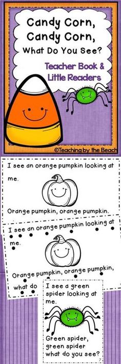 halloween candy corn worksheet with an orange and green hat on it, which is also