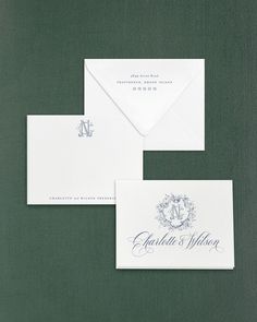 three envelopes with the letter j on them