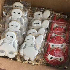 some star wars cookies are in a box