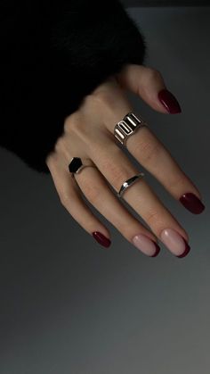 Discover 35 Trendy Burgundy Nails You Need to Try This Season for all the Nagel Inspo you need! From classic Red Nail Polish and Wine Nails to Short Burgundy Nails, these looks are perfect for every occasion. Elevate your style with Deep Red Nails or opt for Red Nail Varnish to make a bold statement. Looking for Thanksgiving Nails or Casual Nails? This collection has it all, including chic Nail Tattoos and unique Nail Swag ideas. Whether you're into specific Nail Type looks or just need Nagel... Nails Fall Autumn, Deep Red Nails, New Nail Trends