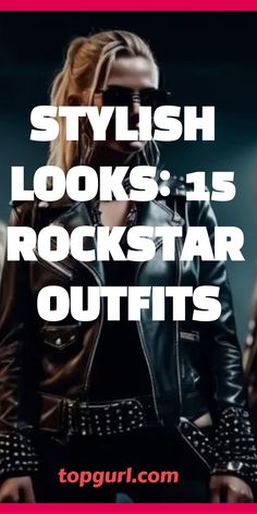 Rockstar Costume Women, Rockstar Outfit Ideas, Rock Star Outfit Women, Rock Aesthetic Outfits, Rock Band Outfits, Edgy Concert Outfit, Rockstar Aesthetic Outfits, Rock Chic Outfits, Rockstar Outfits