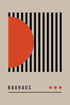 an image of bauhaus on a beige background with black and red stripes