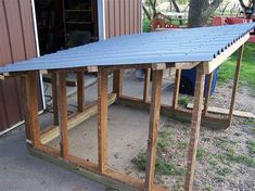 a metal roof is being installed on a house