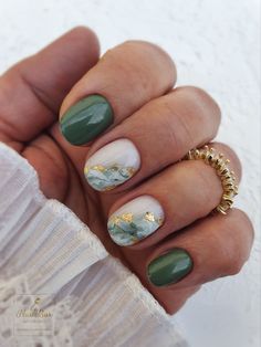 90 Gorgeous Green Marble Nail Designs 2024: Gold &Amp; Elegant Shades 117 Bridesmaid Nails With Green Dress, Colourful Wedding Nails, Forest Green Wedding Nails, Olive Branch Nails, Green Bridesmaid Nails, Green And White Marble Nails, Marbled Nail Designs, Sage Green Marble Nails, Different Shades Of Green Nails