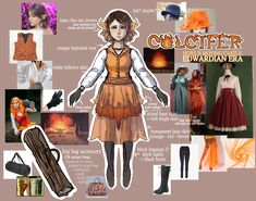 Howls Jacket, Orange Gloves, Castle Party, Long Black Boots