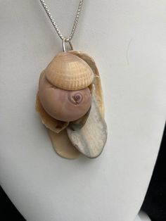 "Natural sea shell pendant necklace, ocean shells clustered with all different types of shells, all finished with Sterling plated rings.  Unique seashell pendant measures 3 1/8\" X 1 1/2'' Sterling silver necklace is not included, it was used as DISPLAY ONLY.  But it can be purchased for $52.50 and necklace 20'' and  is stamped 925 Italy. You can compare the size of the shells to the $0.50 cent piece in the pictures. All my necklaces are different and would be considered one of a kind. View my collection of Kingman Arizona Turquoise here: https://www.etsy.com/shop/MoonwaterJewelryShop?section_id=28192591  I've been selling on eBay since 2003 Came to Etsy to sell jewelry. Returns and exchange details ► RETURNS / EXCHANGES All items are handcrafted and custom pieces therefore we don't usuall Ocean-inspired Shell Pendant Necklace, Ocean-inspired Shell Pendant, Ocean-inspired Silver Shell Necklace, Unique Shell Necklaces, Unique Silver Shell-shaped Necklace, Unique Shell Pendant Necklace, Ocean Shells, Types Of Shells, Seashell Pendants