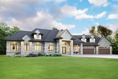 this is an artist's rendering of these luxury home plans