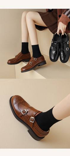 Oxford Shoes Heels, Block Heel Loafers, Oxfords Shoes, Oxford Heels, Heeled Loafers, Leather Items, Loafer Flats, Block Heels, Rubber Sole