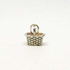 Mini Holiday  Basket  Brown County Silver  by BrownCountySilver Basket Pendant, Silver Basket, Holiday Baskets, Mini Basket, Brown County, Sweet Jewelry, Sterling Silver Charms, Fun Jewelry, Necklace Sterling Silver