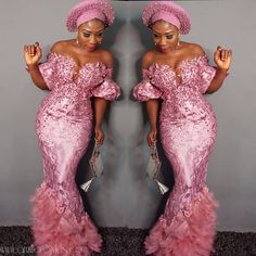 Latest Lace Asoebi Styles, Onion Colour, Lace Asoebi, Lace Asoebi Styles, African Mermaid, Nigerian Dress Styles, Onion Pink