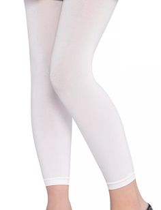 Add a little pep to their step with White Footless Tights for kids! These long white leggings feature solid-color, opaque coverage that keeps little ones warm. White tights make a fun addition to their Halloween costume or spirited team gear! White Tights, Footless Tights, Team Gear, White Leggings, Black Beads, Knee High Sock, Warm White, Halloween Costume, Halloween Costumes