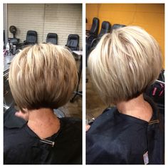 Stacked Hair, Short Hairstyles For Thick Hair, Short Hair Styles Easy, Love Your Hair, Haircut And Color, Hair Color And Cut, Short Bob Hairstyles