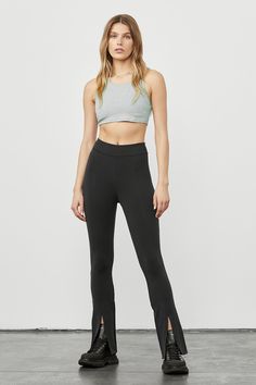 A new silhouette for a new day. The Airbrush High-Waist Flutter Legging in sculpting performance Airbrush is sweet from every angle, with a skinny waistband & elevated front seams. A flared leg with front split adds extra ventilation (and is great for showing sneakers!), for a forward look that looks so good with a high-neck bra top. Sculpts & Smooths! Forward flared fit & skinny waistband Designed & uniquely fit to flatter every size Wear-tested by our in-house team for the perf Alo Yoga Elastane Bottoms With 4-way Stretch, Alo Yoga Elastane 4-way Stretch Bottoms, Alo Yoga 4-way Stretch Bottoms, Alo Yoga Stretch Elastane Bottoms, Alo Yoga Stretch Bottoms, Alo Yoga Elastane Bottoms, High Neck Bra, Back Women, Alo Yoga