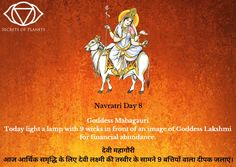 an advertisement for navrati day 8 on the occasion of goddess maagurt